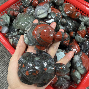 Figuras de Piedra de Sangre <span class=keywords><strong>Africana</strong></span> Natural Talladas a Mano, Cristal Curativo, Cocodrilo y <span class=keywords><strong>Tortuga</strong></span> para Colección o Regalo - Product Image 3