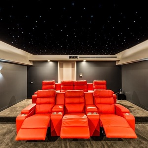 Panneau de <span class=keywords><strong>plafond</strong></span> étoilé à réduction de bruit avec lumières à fibres optiques scintillantes pour salle de cinéma - Product Image 1