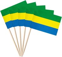 Drapeau national du Gabon, 3x5 pieds, 100% polyester, imprimé recto-verso, vente en gros