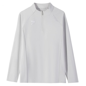 Sweat-shirt 1/4 zip Cozy Warmth avec doublure velours, technique de collage sans couture, coupe ajustée pour l'entraînement hivernal et les tenues décontractées - Product Image 2