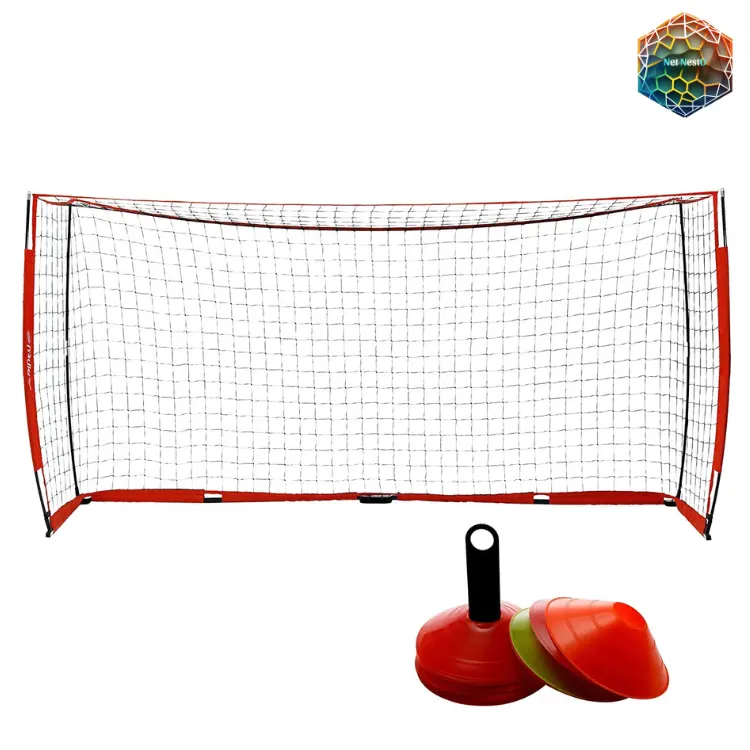 custom primed polypropylene easy pop up football soccer goal net clips soccer goal netting with football pump com for sale