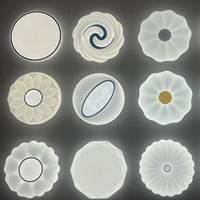 Plafonnier LED rond moderne ultra-plat à intensité variable, étanche et anti-moustiques, pour salon et chambre, prix d'usine