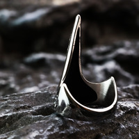 Bijoux en acier inoxydable vintage Viking Defence Corbeau Bague corbeau pour homme Vente en gros Bijoux tendance