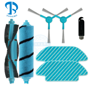 2 uds cepillo de rodillo principal cepillo lateral Kit de paño de mopa apto para <span class=keywords><strong>Cecotec</strong></span> Conga 7090 IA <span class=keywords><strong>Robot</strong></span> aspiradora repuestos Accesorios - Product Image 1