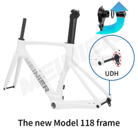 Vélo de route en fibre de carbone super léger 700C avec frein à disque 105 R7120 2x12S et boîtier de pédalier UDH T47 pour la course