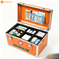 Trousse de premiers secours d'urgence personnalisée, boîte de rangement en aluminium pour médicaments, sacs médicaux superposés, boîte de rangement vide pour médicaments