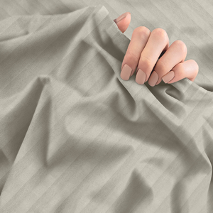 Nhà Sản Xuất Khách Sạn Sang Trọng Bộ Đồ Giường Đặt Bán Hàng Nóng Sọc Khách Sạn Bộ Đồ Giường Đặt Chải Sợi Nhỏ Nổi Sọc Rắn Tấm Ga Giường Thiết Lập - Product Image 4