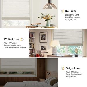 Meilleures ventes - Stores romains intégrés à commande électrique ou manuelle, tissu occultant à 100 %, résistant à l'humidité, pour fenêtre française - Product Image 5