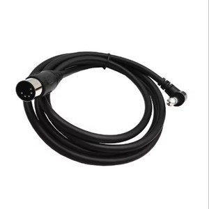 Câble audio stéréo MIDI Din 5 broches mâle à angle droit de 90 degrés vers Monoprice 6.35mm (1/4 pouces) mâle TRSE piano électrique mélangeur audio - Product Image 2