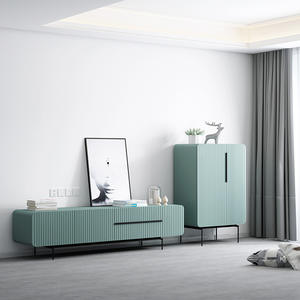 Consola multimedia de madera de estilo moderno para sala de estar, mueble de TV con soporte, venta al por mayor - Product Image 6