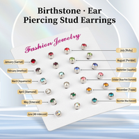 Boucles d'oreilles clous hypoallergéniques en acier inoxydable, fermoir papillon géométrique, bijoux de mode pour femmes