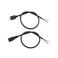 Pengisi Daya USB Mikro 5Pin 5 Kabel Data Mikro Usb untuk Kabel Ujung Terbuka