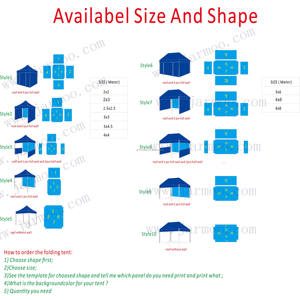 Tente pliante pour l'extérieur et l'intérieur, tente d'<span class=keywords><strong>exposition</strong></span>, imperméable, auvent publicitaire, tente Pop-Up, nouvelle collection <span class=keywords><strong>2022</strong></span> - Product Image 2