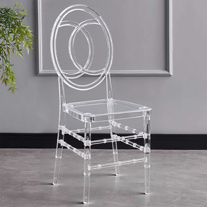 Transparenter Kristallharz-Acryl-Bambus-Stuhl, Moderner Abnehmbarer Klarer Stuhl für Außenbereich, Gastronomie, Hotel, Langlebige Hochzeitsmöbel, Plastikstuhl - Product Image 3