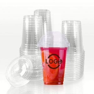 Vasos de Plástico Personalizados de 98 mm en Varios Estilos 2026 con Tapas Transparentes para Bebidas Frías, Café, Batidos, Boba y Burbujas - Product Image 1