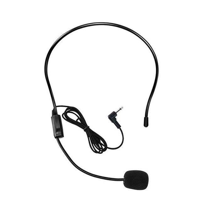 VicSound Sale Fm Wired Microphone,Portable Fm Wireless Headset Microphone Megaphone Radio Mic for Loudspeaker/ Teach