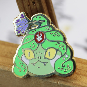 Broche en émail dur personnalisée avec logo artistique créatif, design œil porte-bonheur, en métal, é<span class=keywords><strong>l</strong></span>égante et tendance - Product Image 3