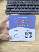 Offre Spéciale : Support de Table NFC Personnalisé pour Avis Google et Cartes Google – Carte d'Affichage pour Réseaux Sociaux