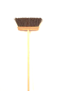 High Quality 3-in-1 Floor Cleaning Kit with Bamboo Brush Plastic Handle <b>Broom</b> <b>Dustpan</b> & Scrubber for Home & Hospitality Staff - Product Image 3