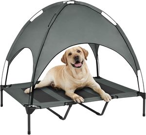 Letto Rialzato per Cani <span class=keywords><strong>da</strong></span> Esterno Grande, Piattaforma di Addestramento Rialzata con Rete Traspirante - Product Image 6