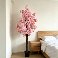 Nouvel Arbre Bonsaï Artificiel de 1,80 m au Design Moderne, Fleurs de Sakura Artificielles en Gros pour Décorations de Festivals, Mariages et Événements de Noël