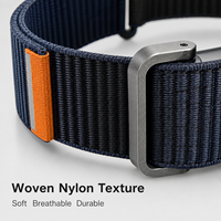 Bracelet en nylon pour Fitbit Air, avec boîtier métallique mobile, respirant et léger comme une plume, pour le sport, le quotidien et les activités de plein air, vente en gros, remplacement