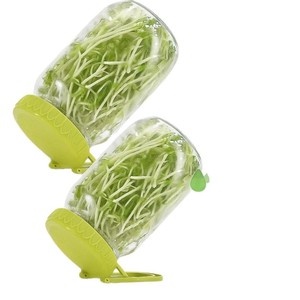 Nuevo Kit <span class=keywords><strong>de</strong></span> Germinación <span class=keywords><strong>de</strong></span> <span class=keywords><strong>Semillas</strong></span> con Tapas <span class=keywords><strong>de</strong></span> Plástico y Soporte, Fácil <span class=keywords><strong>de</strong></span> Usar, para Frascos Mason <span class=keywords><strong>de</strong></span> Boca Ancha - Product Image 4