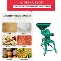 Moulin à farine de maïs automatique commercial et domestique, broyeur agricole portable avec moteur comme composant central