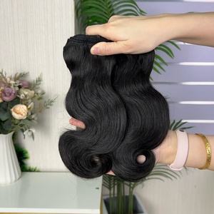 ผมมนุษย์แท้แบบเวอร์จิ้น 12a Fumi  แบบ Double Drawn  แบบมัดเป็นช่อ  ลอนหยิก - Product Image 1