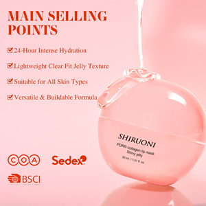 <span class=keywords><strong>Masque</strong></span> de nuit pour les lèvres en gelée de riz au collagène PDRN biologique en gros OEM ODM pour raffermir, éclaircir et hydrater les lèvres - Product Image 3