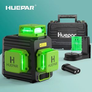 Nivel Láser Rotatorio Huepar Osram <span class=keywords><strong>B03CG</strong></span> Profesional con Estuche Rígido, Tipo-C, Modo de Pulso para Exteriores y Haz Verde 3D, 12 Líneas - Product Image 3