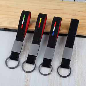New Design Creative Car Key Rings Gift Wholesale Personality Business Metal <b>Leather</b> <b>Keychain</b> Custom Promotional <b>Leather</b> Keyring - Product Image 3