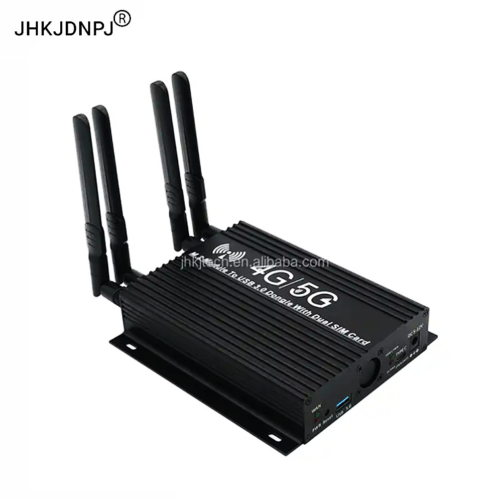 NGFF M.2 B-Key 4G/5G Module to USB3.0 Adapter Expansion Card with cooler fan/Dual SIM card slot and auxiliary power