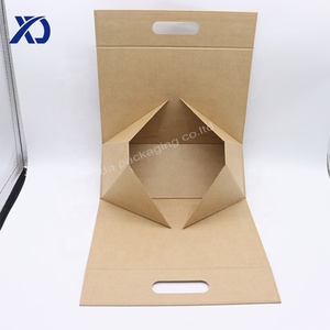 Nhà máy nóng bán giấy Kraft cứng nhắc các tông Vali hình dạng với thực hiện xử lý gấp hộp đóng gói cho mỹ phẩm - Product Image 4