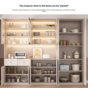 ארון תצוגה מודרני מעץ מלא לסלון, ארון יין, דלתות זכוכית בגובה מלא, גישה נוחה, ריהוט ביתי ידידותי לסביבה - Product Image 2