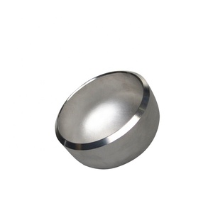 Tappo per Tubi SCH40S in Acciaio Inossidabile, Vendita all'Ingrosso, ASME A403 WP304 304L Senza Saldatura B16.9 4 Pollici 1 Pezzo Saldatura Rotonda Pressata a Freddo - Product Image 1