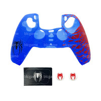 Coque de protection en silicone pour manette PS5 avec capuchons de joystick, poignées et étuis de protection souples en silicone pour manette PS5