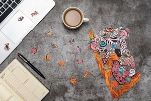 Оптовая продажа, деревянный пазл A4, уникальная головоломка в форме животного для взрослых, деревянный пазл - Product Image 2