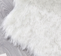 Tapis de luxe doux en fausse laine, antidérapant, pour chaise et canapé, en polyester, pour salon, vente en gros d'usine