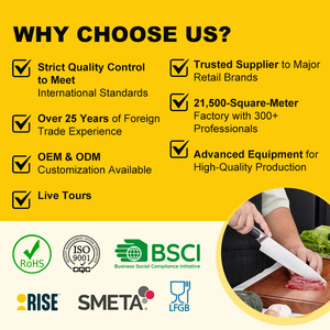 سكاكين مطبخ جديدة من الستانلس ستيل مكونة من 5 قطع ، طاه غير لاصق ، مقبض ملون من مادة PP ، سكاكين مطبخ بشفرة 3Cr13 - Product Image 3