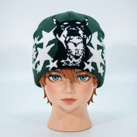 Gorro de Punto Personalizado de Lujo para Adultos con Logotipo Bordado Personalizado, Patrones de Camuflaje y Puntos, 100% Acrílico, para Invierno, Playa y Exteriores