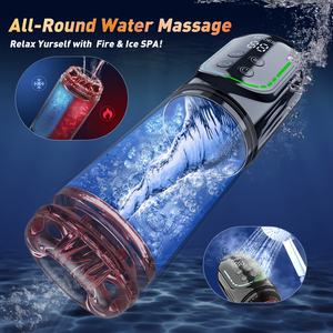 Display LCD maschio masturbatore pene massaggiatore spinta rotante vibrante succhiare maschio tasca Stroker giocattoli per adulti per gli uomini - Product Image 4