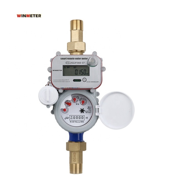 High Quality DN15 15mm 4G CAT.1 Brass Water Meter Pulse Reader Wireless Remote Smart Water Meter