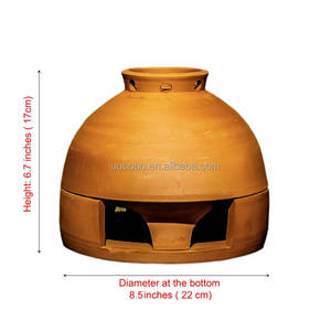 Poêle en <span class=keywords><strong>terre</strong></span> <span class=keywords><strong>cuite</strong></span> <span class=keywords><strong>XXL</strong></span>, chauffe-plat, brûleur d'encens en céramique, <span class=keywords><strong>pot</strong></span> de fleurs en argile, chauffe-bougie, poêle de ferme - Product Image 2
