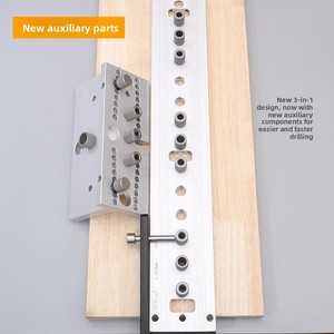 Perforateur de trous trois-en-un, localisateur de trous, connecteur de menuiserie deux-en-un <span class=keywords><strong>pour</strong></span> chevilles rondes en <span class=keywords><strong>bois</strong></span>, outils DIY Wu Xin Modèle 40 - Product Image 1