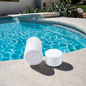 Comprimés de <span class=keywords><strong>chlore</strong></span> pour piscines, 3 pouces, blanc pur, dissolution lente, 1 tonne MOQ - Product Image 1