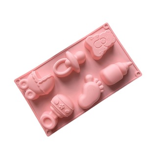 <span class=keywords><strong>Molde</strong></span> de Silicona 3D HY para Baby Shower, <span class=keywords><strong>Molde</strong></span> para Jabón con Forma de Pies de Bebé y Biberón, <span class=keywords><strong>Molde</strong></span> para Decoración de Pasteles de <span class=keywords><strong>Fondant</strong></span> - Product Image 6