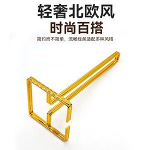 Porta fazzoletti da tavolo in metallo dorato stile nordico, porta rotoli <span class=keywords><strong>di</strong></span> <span class=keywords><strong>carta</strong></span>, portaoggetti per ristorante - Product Image 3