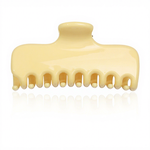 ZOYU Neue Haarklammer mit Prägungseffekt, einfarbig, 10,5 cm, PC-Haarspange, schlicht, elegant, für Damen, mit verbundenen Zähnen, Haarklammer im Haifisch-<span class=keywords><strong>Design</strong></span> - Product Image 5