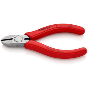 KNIPEX 70 11 110 Alicates de corte lateral recubiertos de resina sintética atramentizada negra 110 mm - Product Image 1